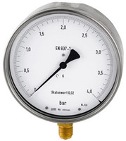 Feinmessmanometer, Mediumstemperatur max. 80 °C